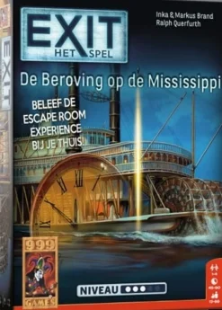 Discount 1006 Games Exit - De beroving op de Mississippi - Breinbreker 999 Bord,- Kaart,- En Dobbelspellen|Spellen Voor 1 Speler