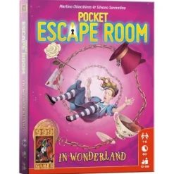 1002 Games Pocket Escape Room: in Wonderland - Breinbreker 999 Bord,- Kaart,- En Dobbelspellen|Spellen Voor 1 Speler