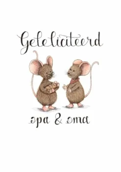 Online Ansichtkaart Gefeliciteerd opa&oma Wenskaarten