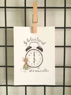 Sale Ansichtkaart Gefeliciteerd met de nieuwe wekker Wenskaarten