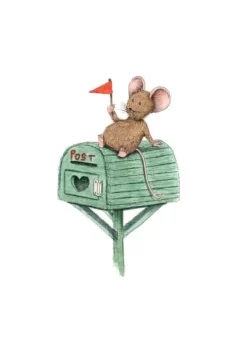 Sale Ansichtkaart Muisje op brievenbus Wenskaarten
