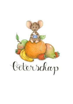 Outlet Ansichtkaart Beterschap muis op fruit Wenskaarten