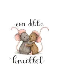 Sale Ansichtkaart Muisjes een dikke knuffel Wenskaarten