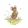 Best Ansichtkaart Muisje in bloemenveld Wenskaarten