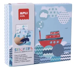 Sale Kids Stickerkaarten Boten 8 stuks Creatief|Schoen-/ Sinterklaascadeautjes