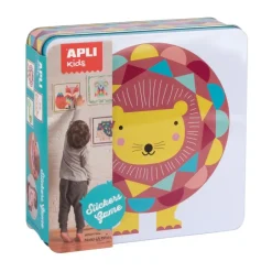 Clearance Kids Stickerspel in Blik Geometrische Dieren Creatief