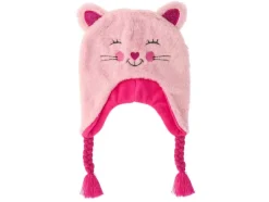 Sale Muts Kat met Vlechten Roze Kinderkleding
