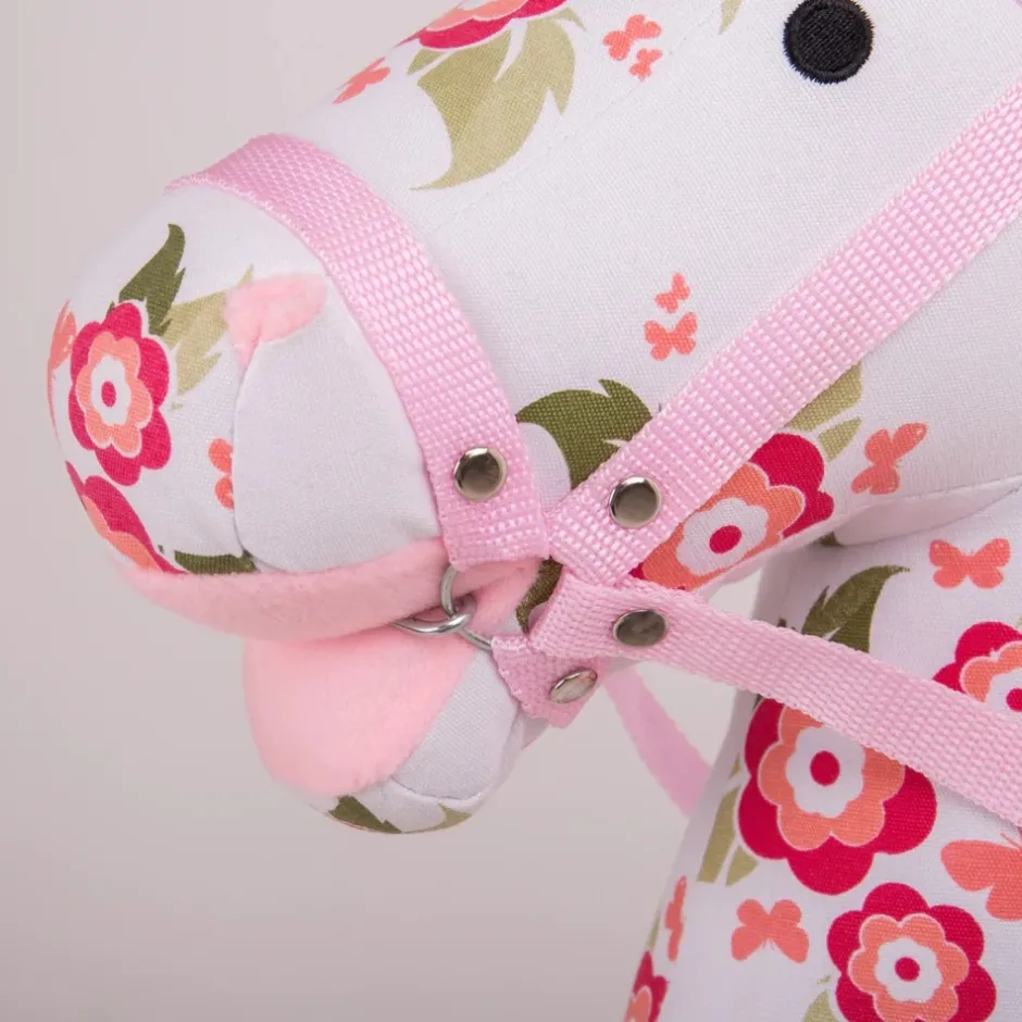 Sale Stokpaard Stokroller Bloemen Pretend Play / Rollenspel|Buitenspeelgoed