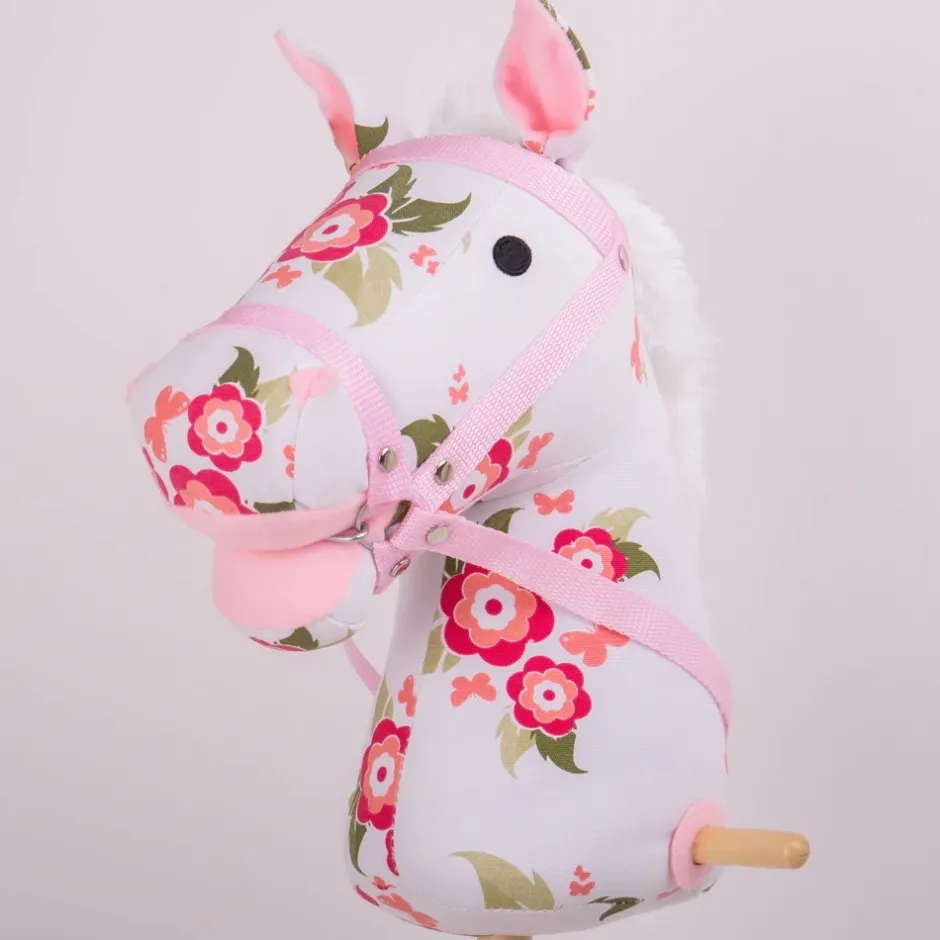 Sale Stokpaard Stokroller Bloemen Pretend Play / Rollenspel|Buitenspeelgoed