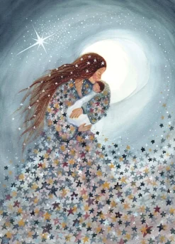 Postkaart Blue Starry Love Wenskaarten