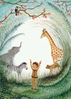 Clearance Postkaart Jungle Wenskaarten