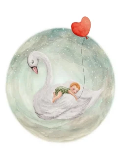 Best Postkaart Lullababy emerald Wenskaarten