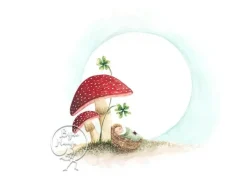 Discount Postkaart Mushroom Baby Wenskaarten