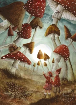 Best Postkaart Red Hat Wonderland Wenskaarten