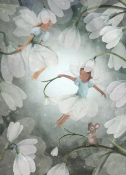 New Postkaart Snowdrop Wiggle Wenskaarten