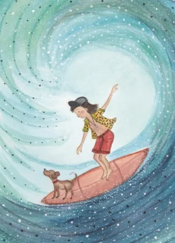 Sale Postkaart Surfer Wenskaarten