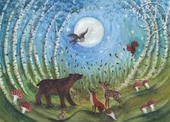 Best Postkaart Woodland Creatures Wenskaarten