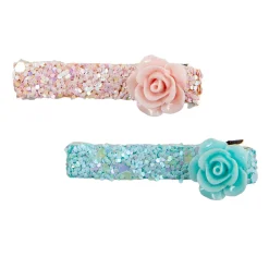 Best Boutique Glitter Rosette Hairclips, 2 Pcs Verkleedkleding|Sieraden