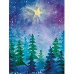 Ansichtkaart Winternacht Wenskaarten