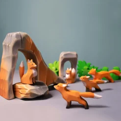 Hot Vos Welp Staand Bosdieren