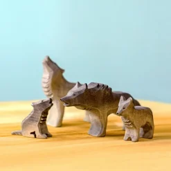 Outlet Wolven set 4-delig Hondachtigen|Bosdieren