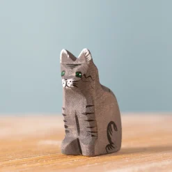 Outlet BumbuToys Kat Zwart Zittend Katachtigen|Boerderijdieren