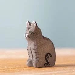 Outlet BumbuToys Kat Zwart Zittend Katachtigen|Boerderijdieren