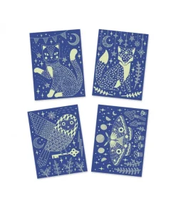 Hot Kraskaarten Glow in the Dark At Night Creatief