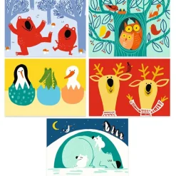 Outlet Kraskaarten Learning about animals Creatief