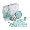 Hot Kinderservies Cadeauset Siliconen Blue Kinderservies|Kraamcadeaus