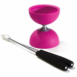 Best Acrobat Rubber Diabolo Roze met Alu Handstokken Buitenspeelgoed