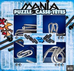 New Breinbreker Puzzel Mania Set 4-delig Blauw Breinbrekers