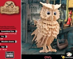 Best 3D Hout Model Gepetto´s Owl Creatief