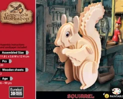 Outlet 3D Hout Model Gepetto´s Squirrel Creatief