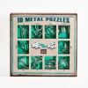 Metal Puzzle Groen Set 10-delig Breinbrekers