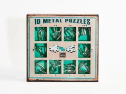 Metal Puzzle Groen Set 10-delig Breinbrekers