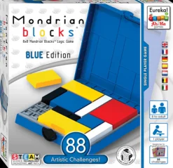 Hot Mondrian Blocks Blue Edition Denkspellen