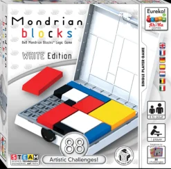 Hot Mondrian Blocks White Edition Denkspellen