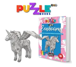 Discount Puzzelboek 3D Eenhoorns Creatief