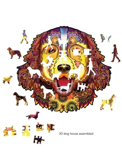 Rainbo Houten Puzzel Berner Sennenhond 118pcs Houten Puzzels|Contour Puzzels