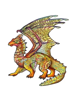 Best Rainbo Houten Puzzel Draak 104pcs Houten Puzzels|Contour Puzzels