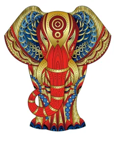 Discount Regenboog Houten Puzzel Olifant Houten Puzzels|Contour Puzzels