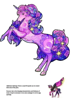 New Regenboog Houten Puzzel Unicorn Houten Puzzels|Contour Puzzels