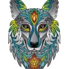 Clearance Regenboog Houten Puzzel Wolf Houten Puzzels|Contour Puzzels