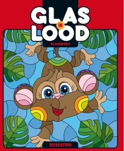 Glas in lood kleurboek Dierentuin Kleurboeken