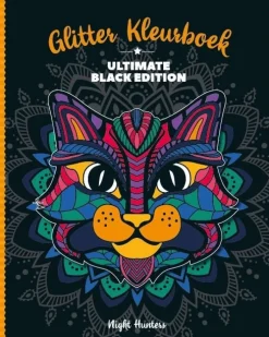Glitterkleurboek  Ultimate Black Edition - Night hunters Kleurboeken