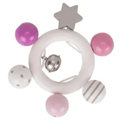 Clearance Goki Grijpfiguur Rammelaar Roze Grijs Wit Babyspeelgoed