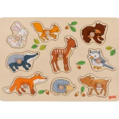 Knoppuzzel  Bosdieren 9 pcs Knoppuzzels