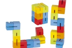 New Pocketpuzzel Kubus Hout Schoen-/ Sinterklaascadeautjes