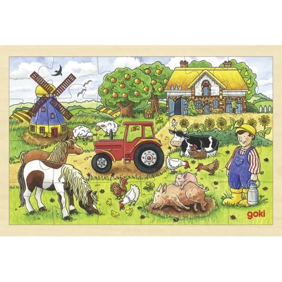 Online Puzzel Boerderij Dieren Houten Puzzels